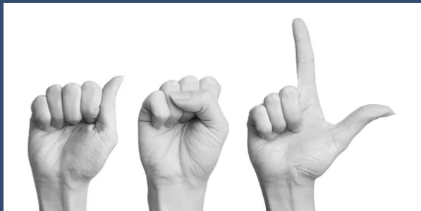 American Sign Language hand gestures